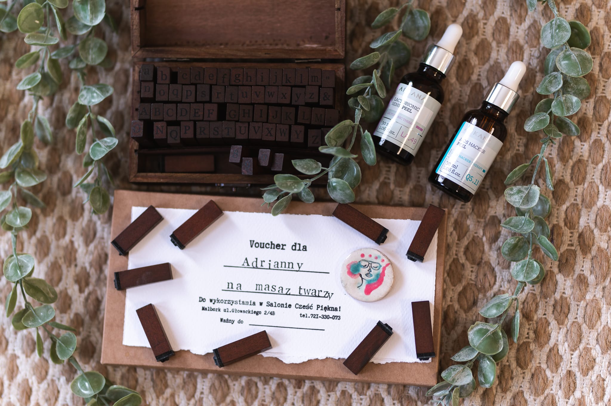 Voucher prezentowy Część Piękna na czerpanym papierze